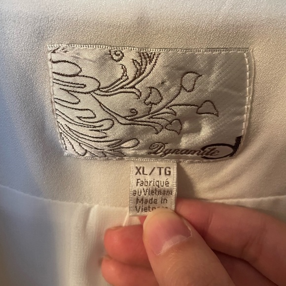 Dynamite White Lightweight Blazer - Size XL - Picture 3 of 7